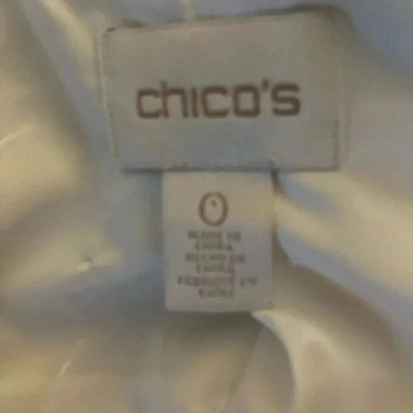 Chico’s Vintage Crop Jacket Silver Grommet Design - Picture 9 of 10
